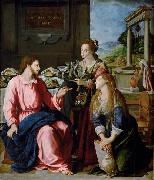 Christ with Mary and Martha Alessandro Allori